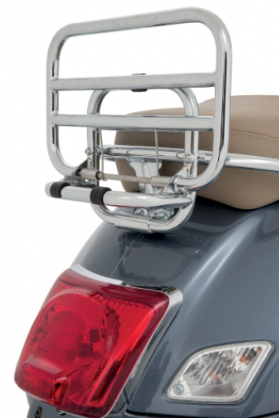 CHROME REAR CARRIER to fit VESPA GTS Models